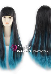 Tóc Đen Ombre Xanh Trời