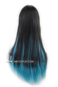 Tóc Đen Ombre Xanh Trời