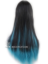Tóc Đen Ombre Xanh Trời