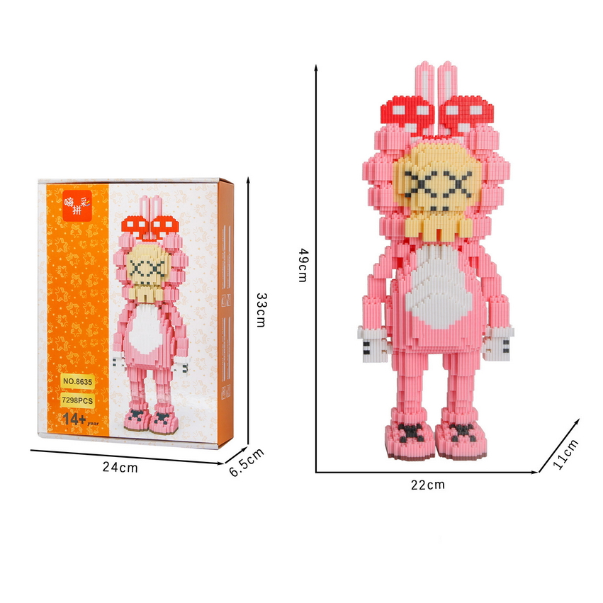 Mô Hình Lego Nano HC Magic Kaws Pink