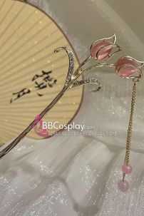 Trâm Cài Giá Rẻ - Hoa Ly Hồng