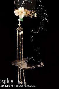 Kẹp Cài Tóc Hoa Mai Trắng