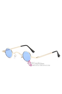 Mắt Kính Sườn Xám Tròng Xanh Nhỏ Tặng Kèm Dây Đeo