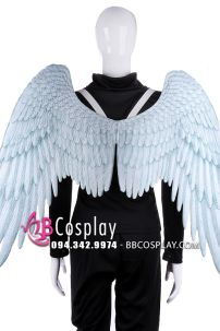 Cánh Thiên Thần Trắng Bằng Vải In