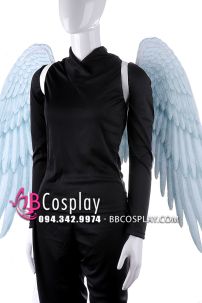 Cánh Thiên Thần Trắng Bằng Vải In