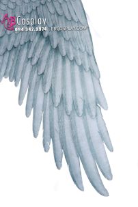 Cánh Thiên Thần Trắng Bằng Vải In