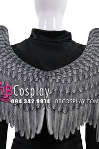 Cánh Thiên Thần Đen Vải In 3D