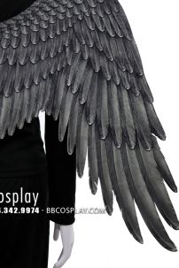 Cánh Thiên Thần Đen Vải In 3D