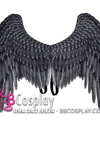 Cánh Thiên Thần Đen Vải In 3D