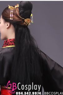 Đồ Hằng Nga- Áo Đen Váy Đỏ Giá Rẻ