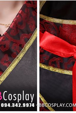 Trang Phục Hoàng Hậu Nhà Tần- Áo Đen Váy Đỏ