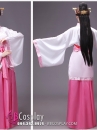 Cổ Trang Thời Tần Áo Trắng Váy Hồng