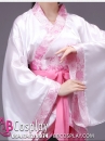 Cổ Trang Thời Tần Áo Trắng Váy Hồng