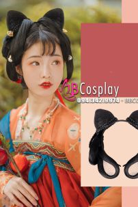 Búi Tóc Cổ Trang Hán Phục Giả Kiểu Tai Mèo