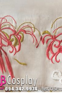 Yếm Cổ Trang Mặc Hán Phục Bỉ Ngạn Đỏ