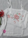 Áo Yếm Trắng Thếu Hoa Hồng