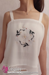 Áo Yếm Hán Phục Bạch Thố