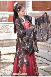 Hán Phục Hoàng Ngọc In Nhũ