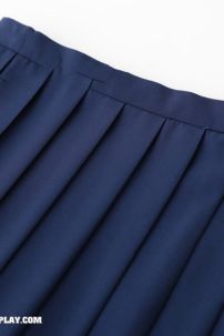 Trang Phục Seifuku Nữ Sinh Nhật Áo Xám Cổ Xanh Tay Ngắn