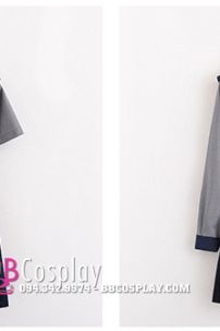 Trang Phục Seifuku Nữ Sinh Nhật Áo Xám Cổ Xanh Tay Ngắn