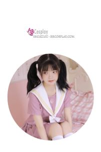 Váy Nữ Sinh Nhật Bản Hồng Đáng Yêu