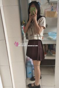 Đồng Phục Nữ Sinh Nhật Seifuku Cafe Sữa Ngắn Tay