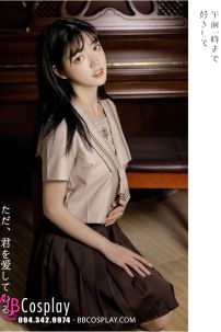 Đồng Phục Nữ Sinh Nhật Seifuku Cafe Sữa Ngắn Tay