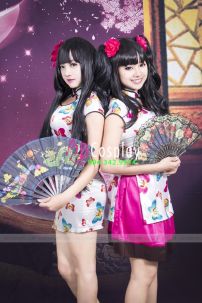 Sườn Xám Trắng Bướm