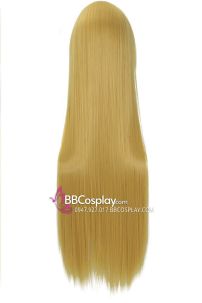 Tóc Giả Vàng Dài 100Cm