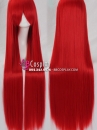 Tóc Giả Đỏ Rực Đỏ Dài 100Cm