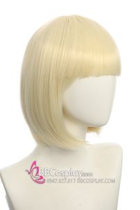 Tóc Ngắn Cúp Mái Ngang Vàng Kim