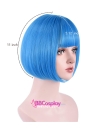 Tóc Giả Xanh Ngắn Búp Bế