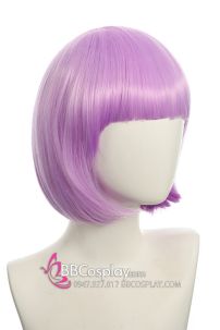 Tóc Ngắn Cúp Mái Ngang Tím Môn