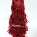 Tóc Giả Đỏ Rượu Xoăn Dài 60Cm