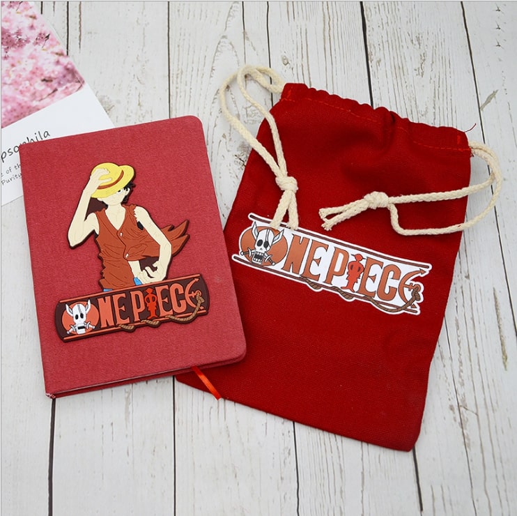 Sổ Tay One Piece - Luffy Kèm Túi Đựng Đỏ