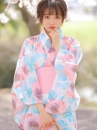 Áo Yukata Mùa Hè Xanh Tặng Kèm Thắt Lưng