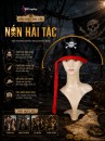 Nón Hải Tặc - Mũ Cướp Biển Kiểu Thuyền Trưởng (Kèm Dây Đỏ)
