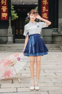 Mua Hán Phục Cách Tân Mèo Xanh