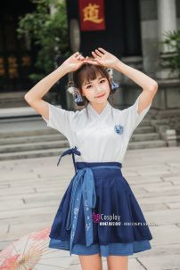 Mua Hán Phục Cách Tân Mèo Xanh