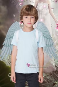 Cánh Thiên Thần Trẻ Em Vải Nỉ In 3D