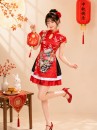 Qiloli Đỏ Phi Cổ Giọt Có Tay
