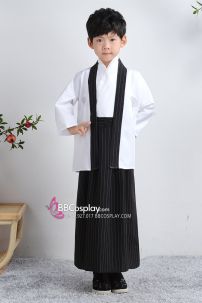 Kimono Bé Trai - Mẫu Trắng