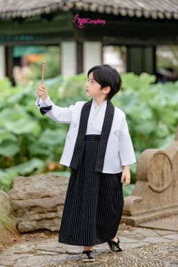 Kimono Bé Trai - Mẫu Trắng