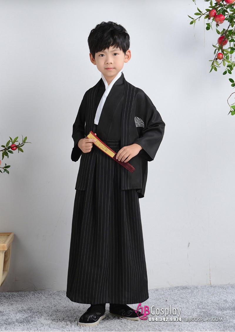 Kimono Bé Trai - Mẫu Đen