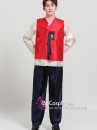 Trang Phục Hanbok Nam Áo Đỏ Quần Xanh Đen