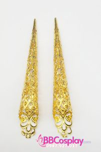 Móng Tay Cổ Trang Màu Vàng - Hộ Giáp - Hộ Chỉ