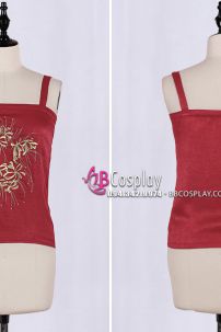 Yếm Đỏ Bỉ Ngạn Cổ Trang Mặc Với Hán Phục