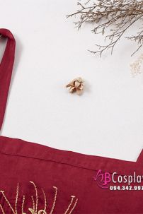 Yếm Đỏ Bỉ Ngạn Cổ Trang Mặc Với Hán Phục