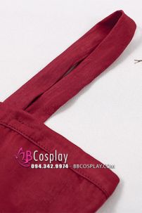 Yếm Đỏ Bỉ Ngạn Cổ Trang Mặc Với Hán Phục