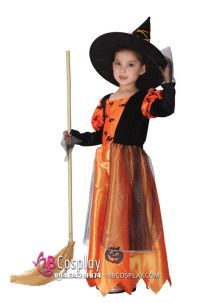 Đồ Phù Thủy Bé Gái Màu Có Hình Con Dơi